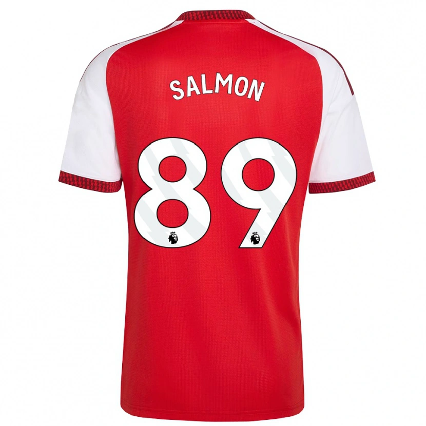 Danxen Hombre Camiseta Marli Salmon #89 Rojo Blanco Negro 1ª Equipación 2026/27 La Camisa México