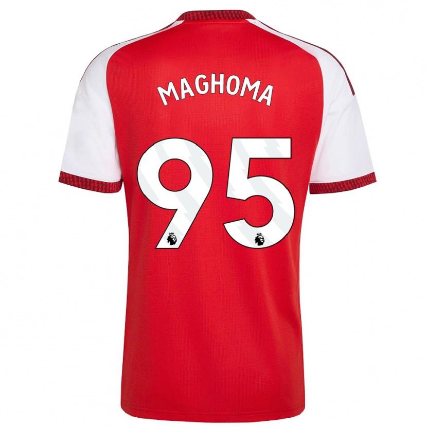 Danxen Hombre Camiseta Jaden Maghoma #95 Rojo Blanco Negro 1ª Equipación 2026/27 La Camisa México