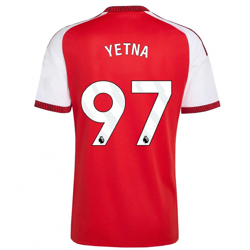 Danxen Hombre Camiseta Mikael Yetna #97 Rojo Blanco Negro 1ª Equipación 2026/27 La Camisa México