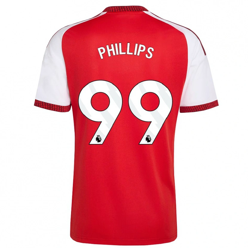 Danxen Hombre Camiseta Charlie Phillips #99 Rojo Blanco Negro 1ª Equipación 2026/27 La Camisa México