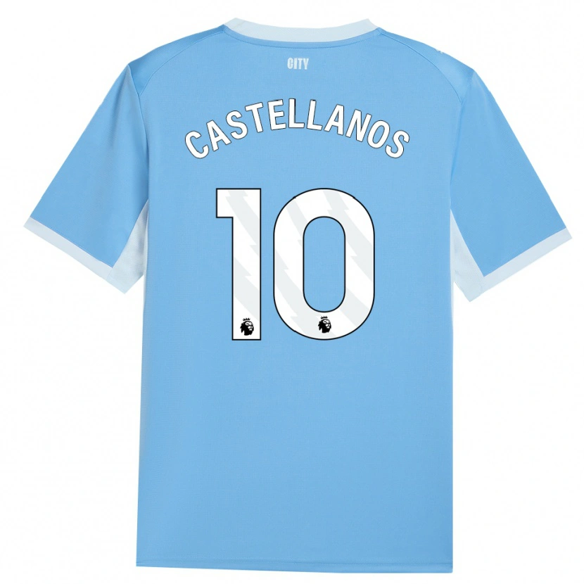 Danxen Hombre Camiseta Deyna Castellanos #10 Azulcieloclaro Blanco 1ª Equipación 2026/27 La Camisa México