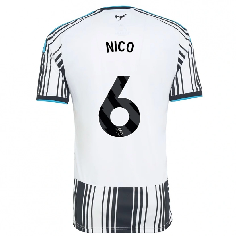 Danxen Hombre Camiseta Nico González #6 Azulcielo Negro Blanco 1ª Equipación 2026/27 La Camisa México