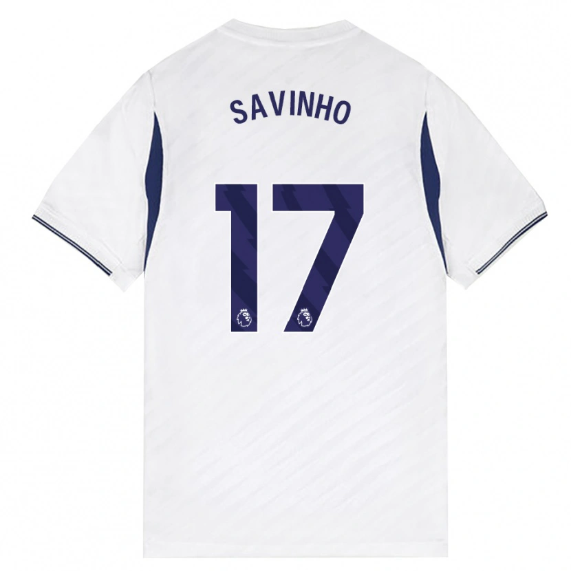 Danxen Hombre Camiseta Sávio Moreira De Oliveira #17 Blanco Rojo Púrpura 1ª Equipación 2026/27 La Camisa México