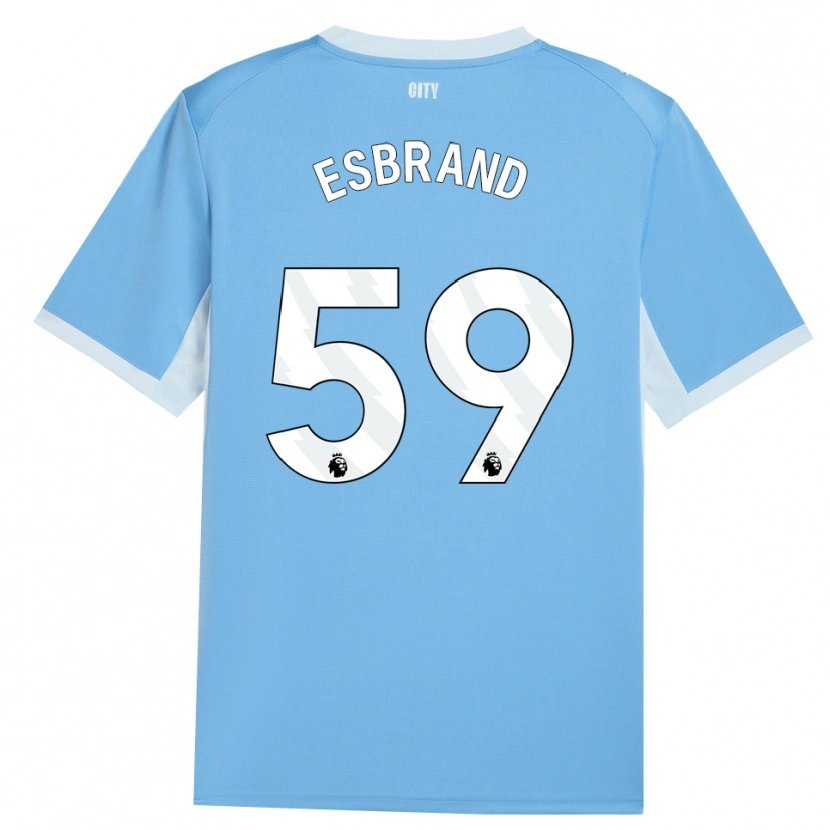 Danxen Hombre Camiseta Josh Wilson-Esbrand #59 Azulcieloclaro Blanco 1ª Equipación 2026/27 La Camisa México
