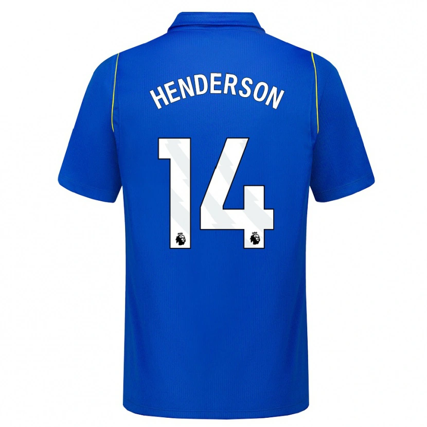 Danxen Hombre Camiseta Jordan Henderson #14 Azul Amarillo 1ª Equipación 2026/27 La Camisa México