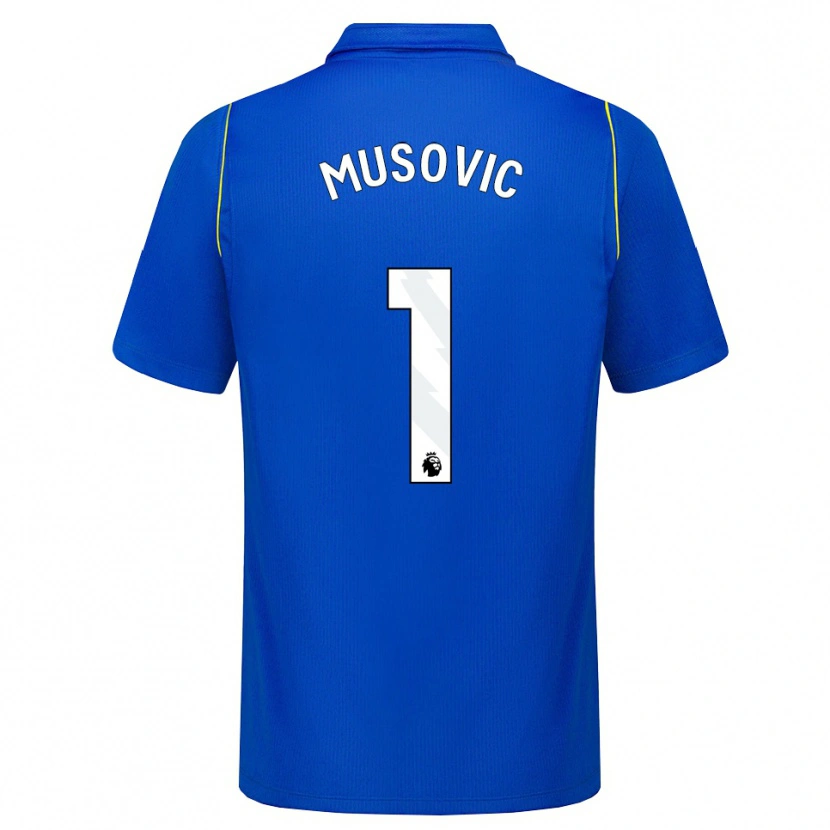 Danxen Hombre Camiseta Zecira Musovic #1 Azul Amarillo 1ª Equipación 2026/27 La Camisa México