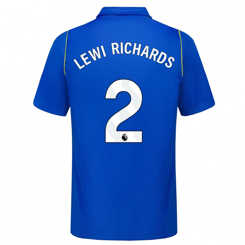 Danxen Hombre Camiseta Lewi Richards #2 Azul Amarillo 1ª Equipación 2026/27 La Camisa México