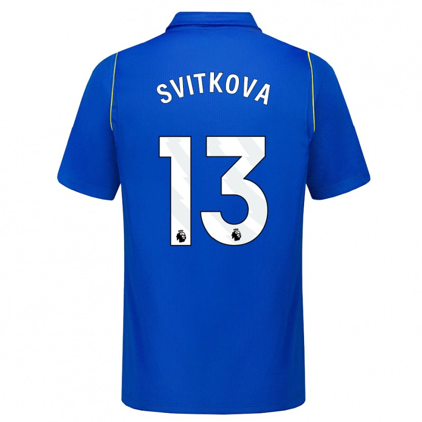 Danxen Hombre Camiseta Katerina Svitkova #13 Azul Amarillo 1ª Equipación 2026/27 La Camisa México
