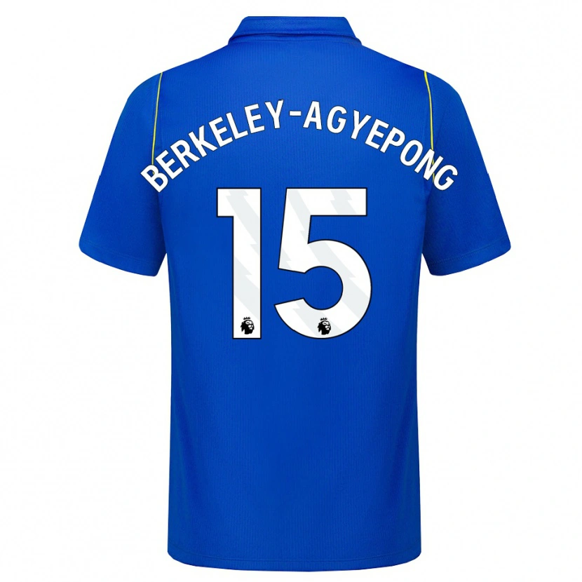 Danxen Hombre Camiseta Jeremiah Berkeley-Agyepong #15 Azul Amarillo 1ª Equipación 2026/27 La Camisa México