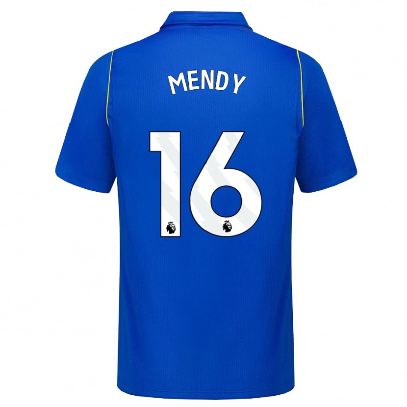 Danxen Hombre Camiseta Edouard Mendy #16 Azul Amarillo 1ª Equipación 2026/27 La Camisa México