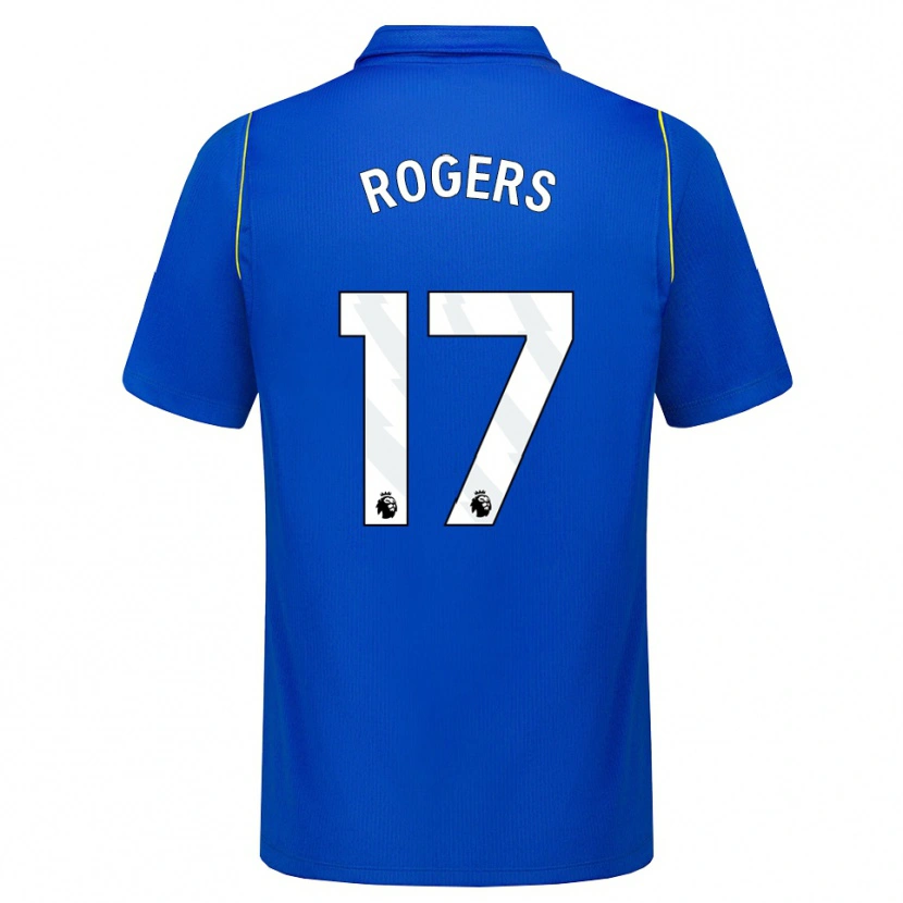 Danxen Hombre Camiseta Morgan Rogers #17 Azul Amarillo 1ª Equipación 2026/27 La Camisa México