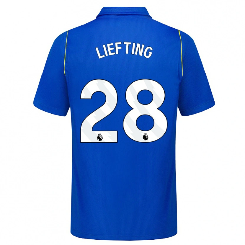 Danxen Hombre Camiseta Femke Liefting #28 Azul Amarillo 1ª Equipación 2026/27 La Camisa México
