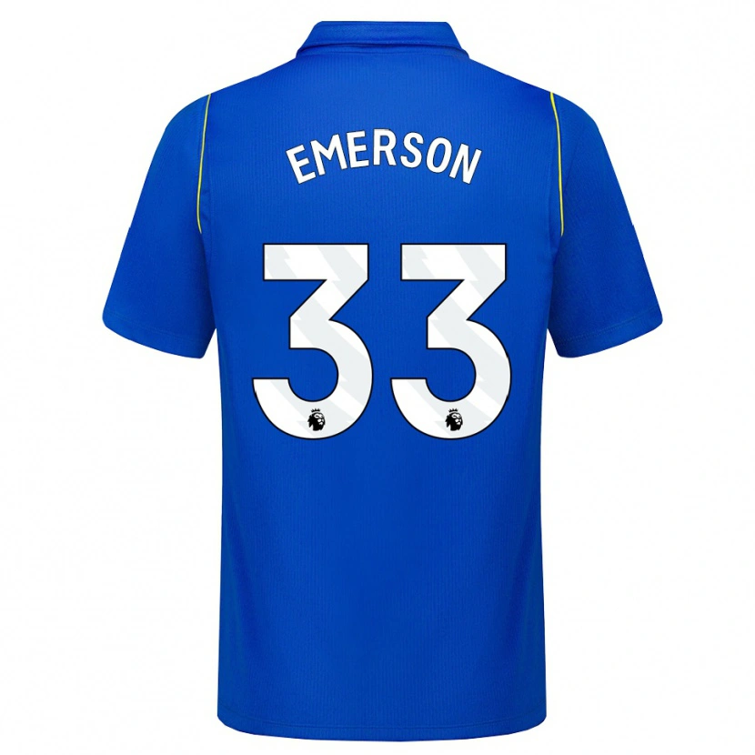 Danxen Hombre Camiseta Emerson #33 Azul Amarillo 1ª Equipación 2026/27 La Camisa México