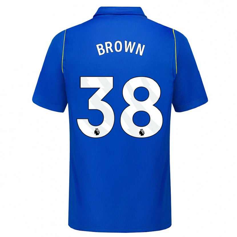 Danxen Hombre Camiseta Cerys Brown #38 Azul Amarillo 1ª Equipación 2026/27 La Camisa México
