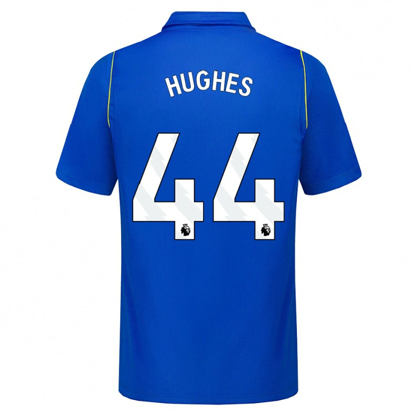 Danxen Hombre Camiseta Brodi Hughes #44 Azul Amarillo 1ª Equipación 2026/27 La Camisa México