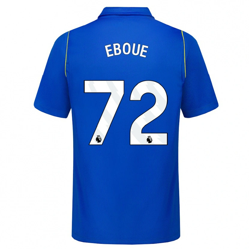 Danxen Hombre Camiseta Mathis Eboué #72 Azul Amarillo 1ª Equipación 2026/27 La Camisa México