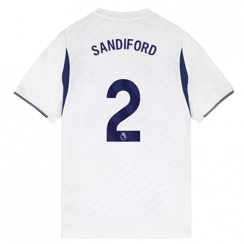 Danxen Hombre Camiseta Oscar Sandiford #2 Blanco Rojo Púrpura 1ª Equipación 2026/27 La Camisa México