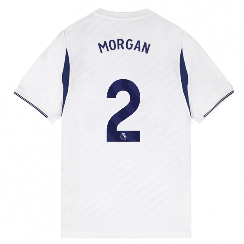 Danxen Hombre Camiseta Esther Morgan #2 Blanco Rojo Púrpura 1ª Equipación 2026/27 La Camisa México