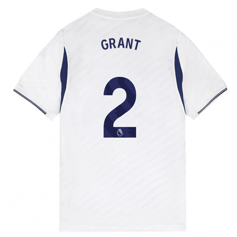 Danxen Hombre Camiseta Charlotte Grant #2 Blanco Rojo Púrpura 1ª Equipación 2026/27 La Camisa México