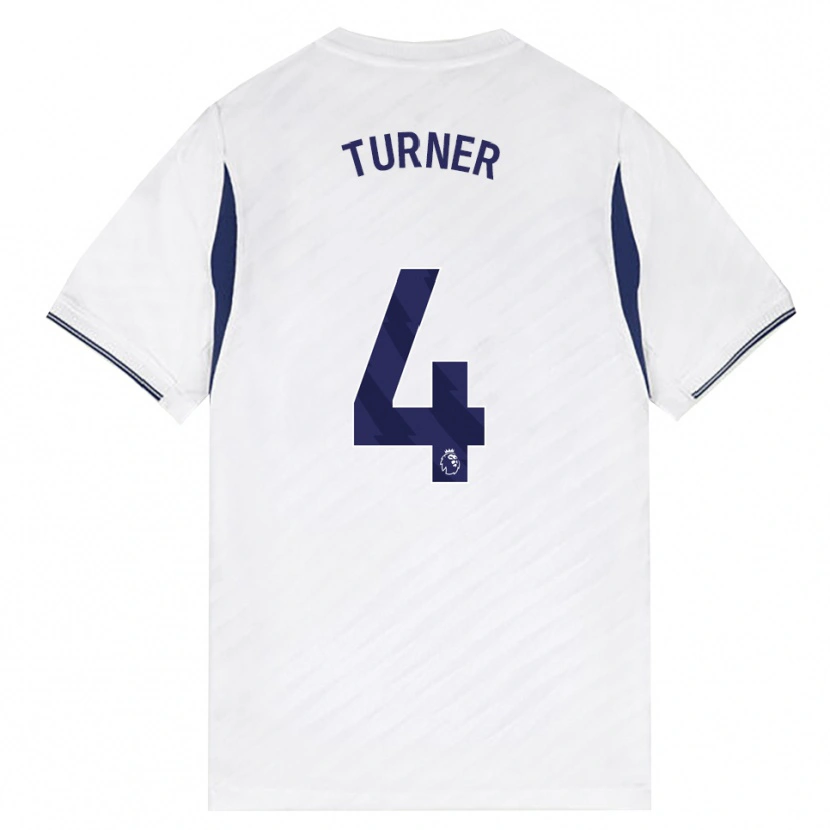 Danxen Hombre Camiseta Amy Turner #4 Blanco Rojo Púrpura 1ª Equipación 2026/27 La Camisa México