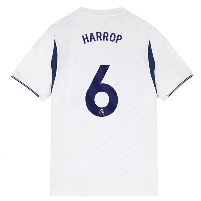 Danxen Hombre Camiseta Kerys Harrop #6 Blanco Rojo Púrpura 1ª Equipación 2026/27 La Camisa México