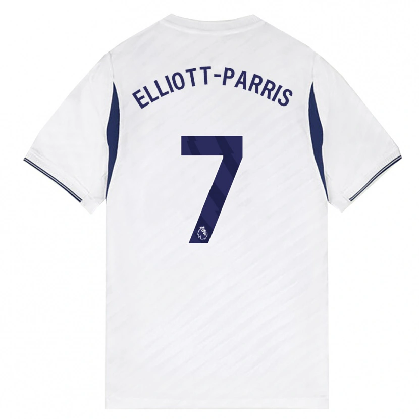 Danxen Hombre Camiseta Reiss Elliott-Parris #7 Blanco Rojo Púrpura 1ª Equipación 2026/27 La Camisa México
