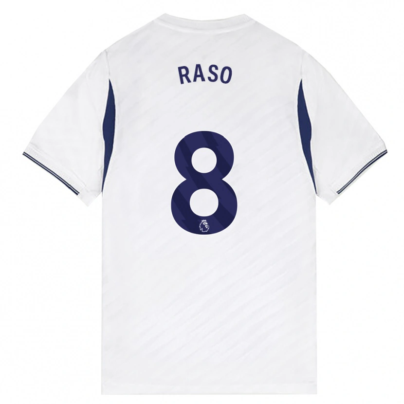 Danxen Hombre Camiseta Hayley Raso #8 Blanco Rojo Púrpura 1ª Equipación 2026/27 La Camisa México