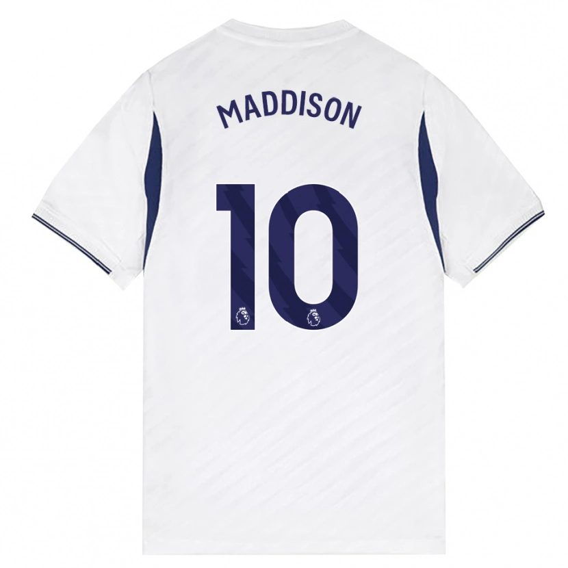 Danxen Hombre Camiseta James Maddison #10 Blanco Rojo Púrpura 1ª Equipación 2026/27 La Camisa México