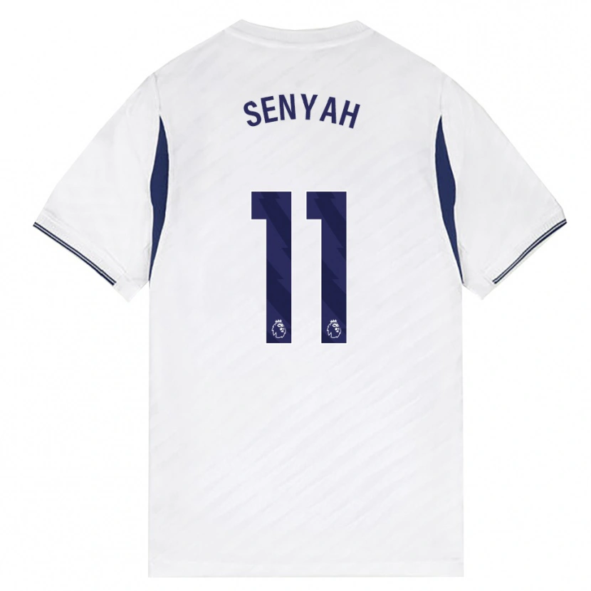 Danxen Hombre Camiseta Kwasi Senyah #11 Blanco Rojo Púrpura 1ª Equipación 2026/27 La Camisa México