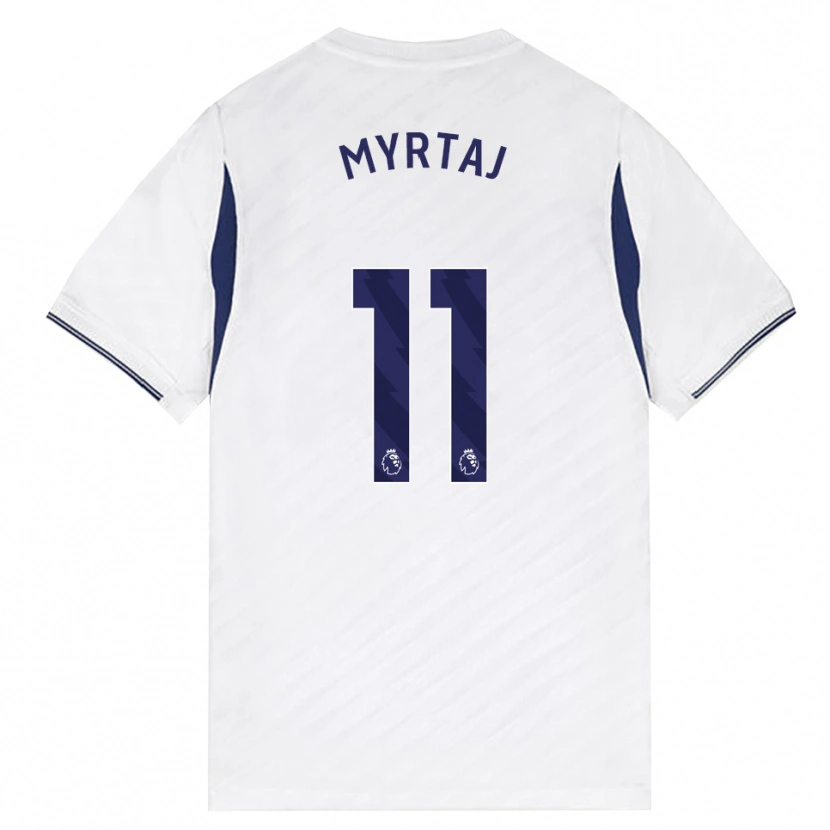 Danxen Hombre Camiseta Leon Myrtaj #11 Blanco Rojo Púrpura 1ª Equipación 2026/27 La Camisa México