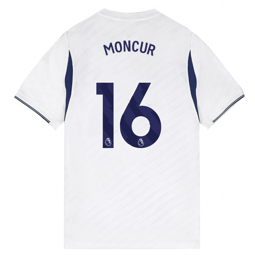 Danxen Hombre Camiseta Ronny Moncur #16 Blanco Rojo Púrpura 1ª Equipación 2026/27 La Camisa México