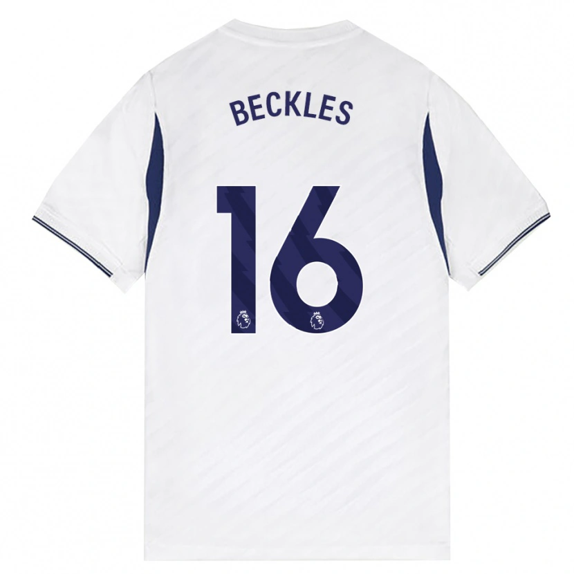 Danxen Hombre Camiseta Zion Beckles #16 Blanco Rojo Púrpura 1ª Equipación 2026/27 La Camisa México