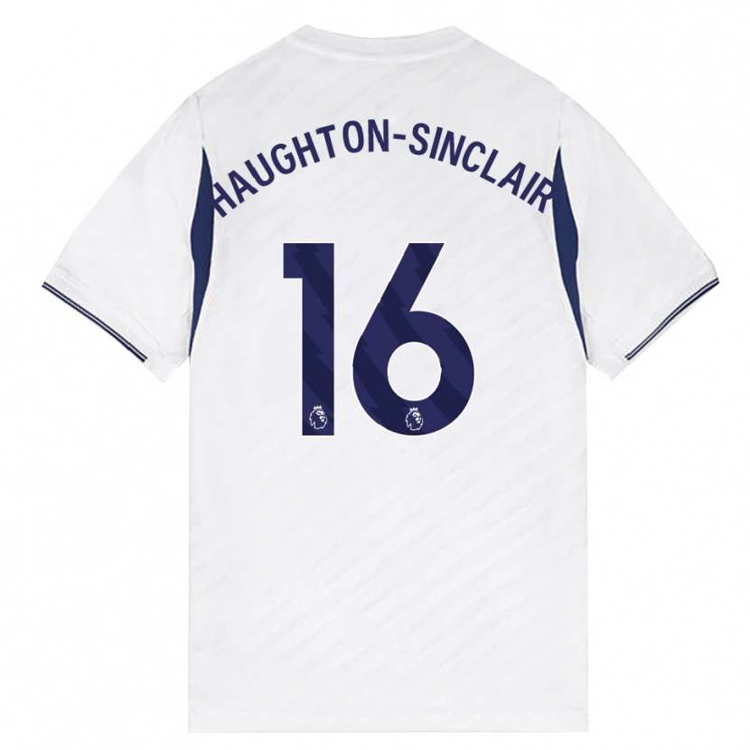 Danxen Hombre Camiseta Ashiah Haughton-Sinclair #16 Blanco Rojo Púrpura 1ª Equipación 2026/27 La Camisa México