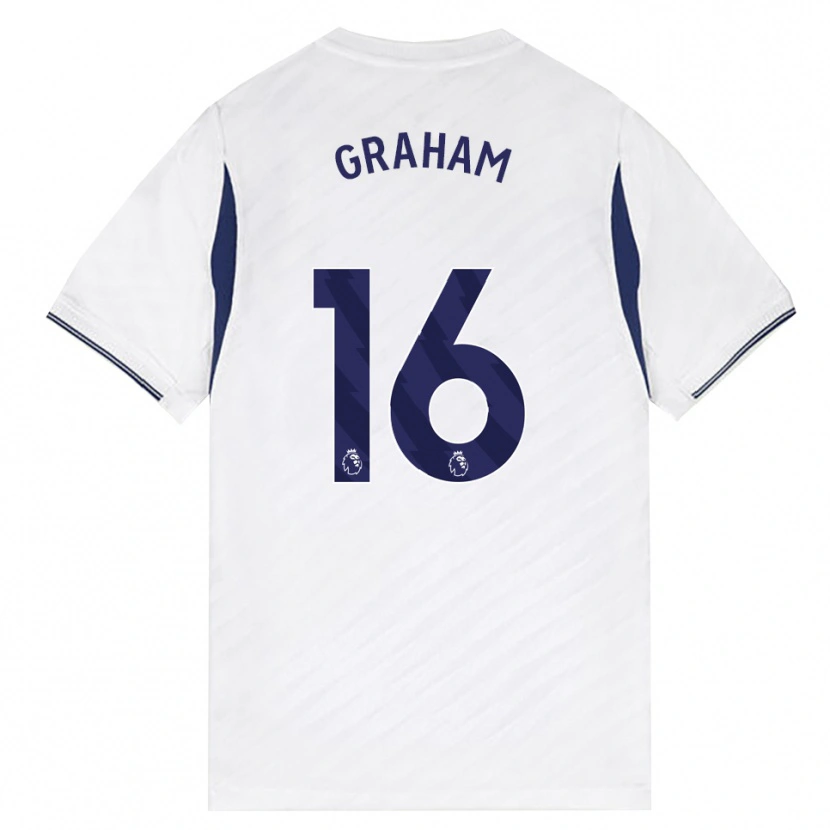 Danxen Hombre Camiseta Kit Graham #16 Blanco Rojo Púrpura 1ª Equipación 2026/27 La Camisa México
