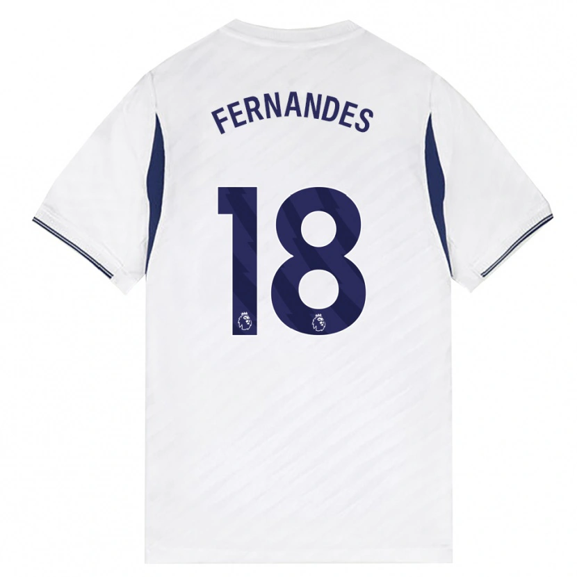 Danxen Hombre Camiseta Mateus Fernandes #18 Blanco Rojo Púrpura 1ª Equipación 2026/27 La Camisa México