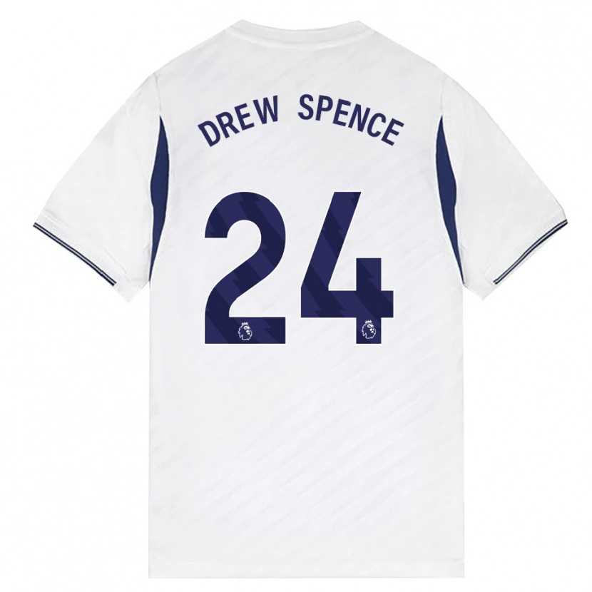 Danxen Hombre Camiseta Drew Spence #24 Blanco Rojo Púrpura 1ª Equipación 2026/27 La Camisa México