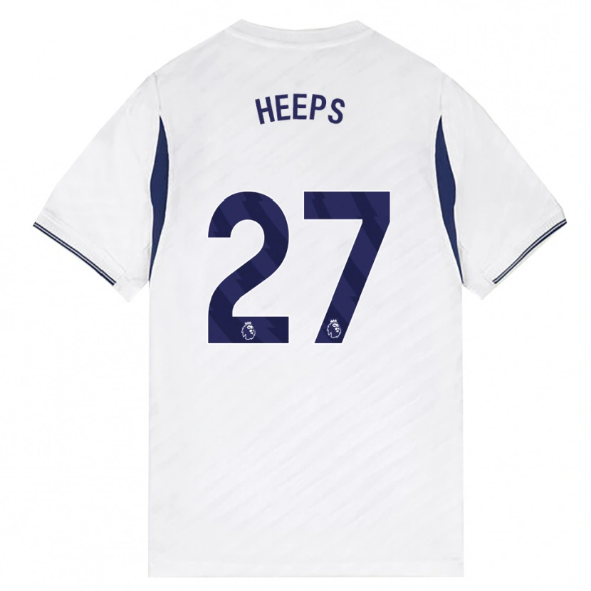 Danxen Hombre Camiseta Eleanor Heeps #27 Blanco Rojo Púrpura 1ª Equipación 2026/27 La Camisa México