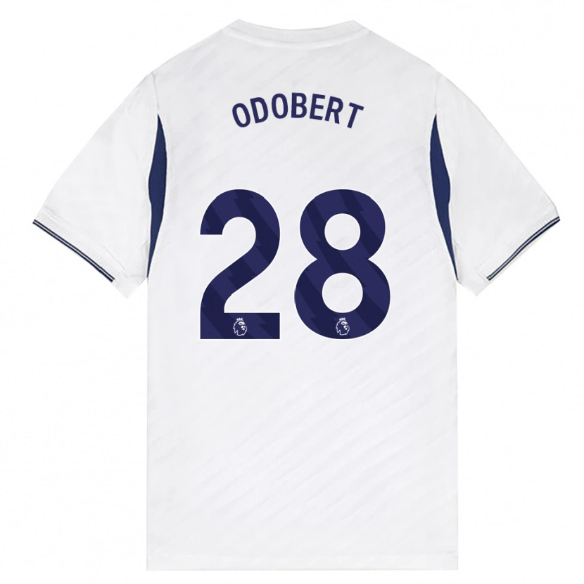 Danxen Hombre Camiseta Wilson Odobert #28 Blanco Rojo Púrpura 1ª Equipación 2026/27 La Camisa México