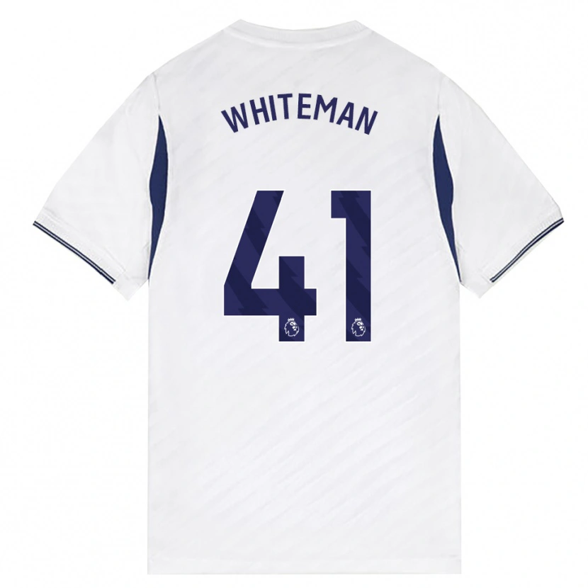 Danxen Hombre Camiseta Alfie Whiteman #41 Blanco Rojo Púrpura 1ª Equipación 2026/27 La Camisa México