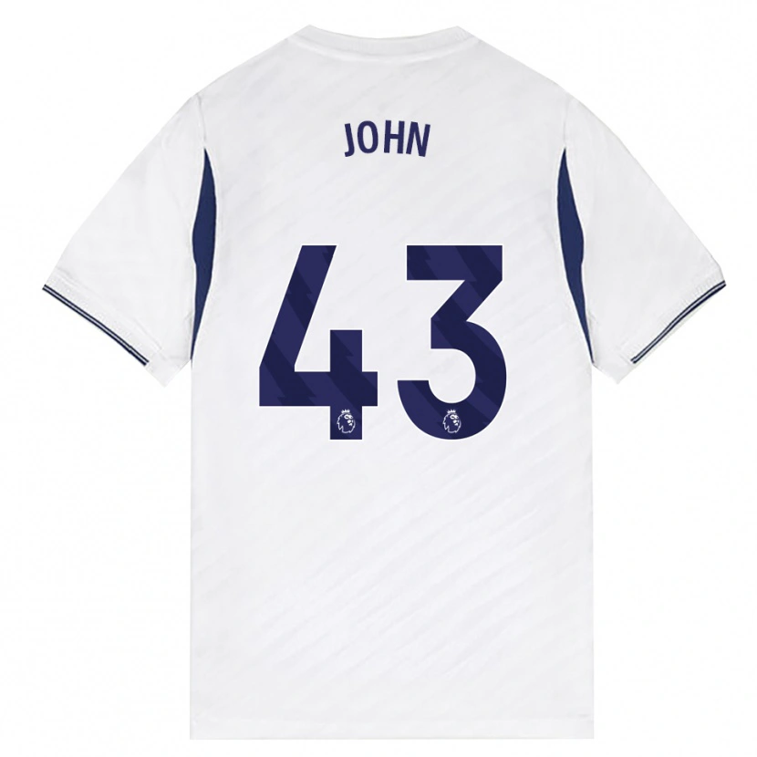 Danxen Hombre Camiseta Nile John #43 Blanco Rojo Púrpura 1ª Equipación 2026/27 La Camisa México