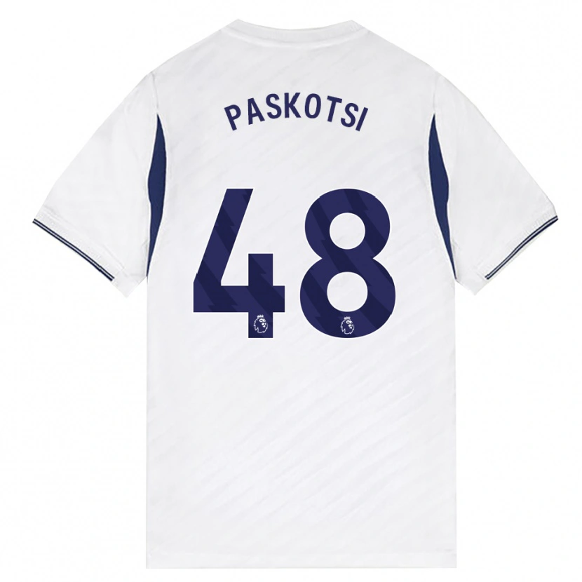 Danxen Hombre Camiseta Maksim Paskotsi #48 Blanco Rojo Púrpura 1ª Equipación 2026/27 La Camisa México