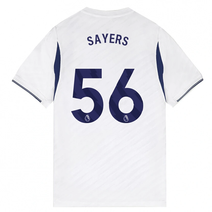 Danxen Hombre Camiseta Charlie Sayers #56 Blanco Rojo Púrpura 1ª Equipación 2026/27 La Camisa México
