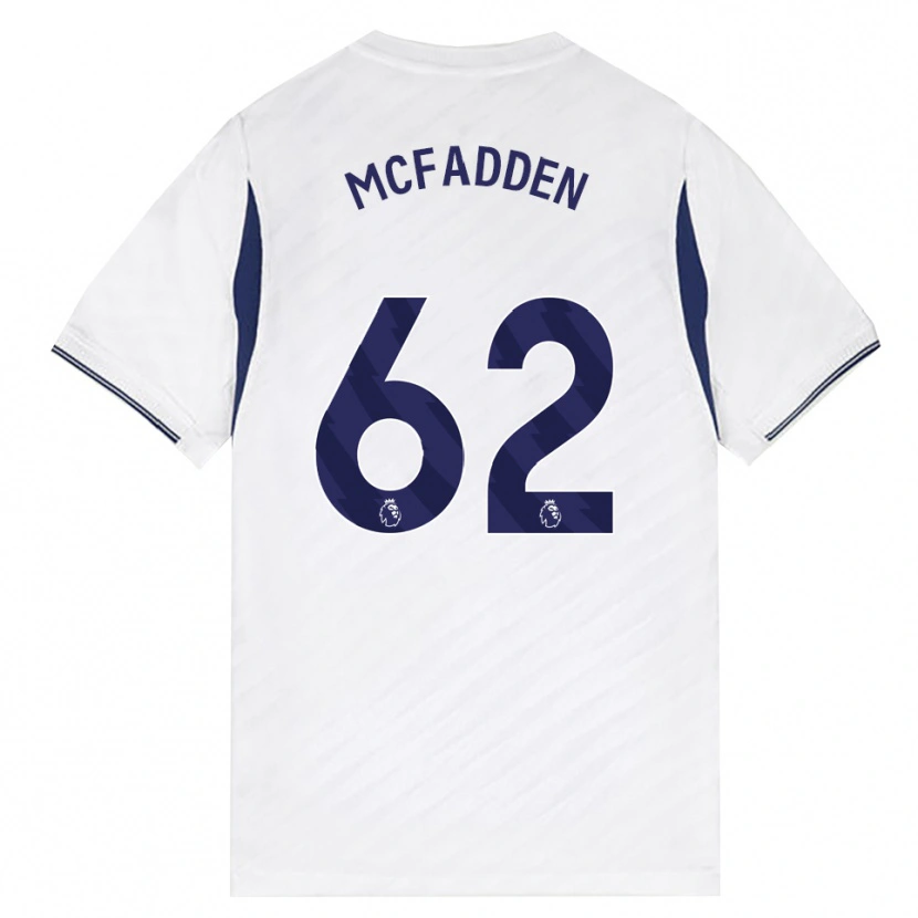 Danxen Hombre Camiseta Max Mcfadden #62 Blanco Rojo Púrpura 1ª Equipación 2026/27 La Camisa México