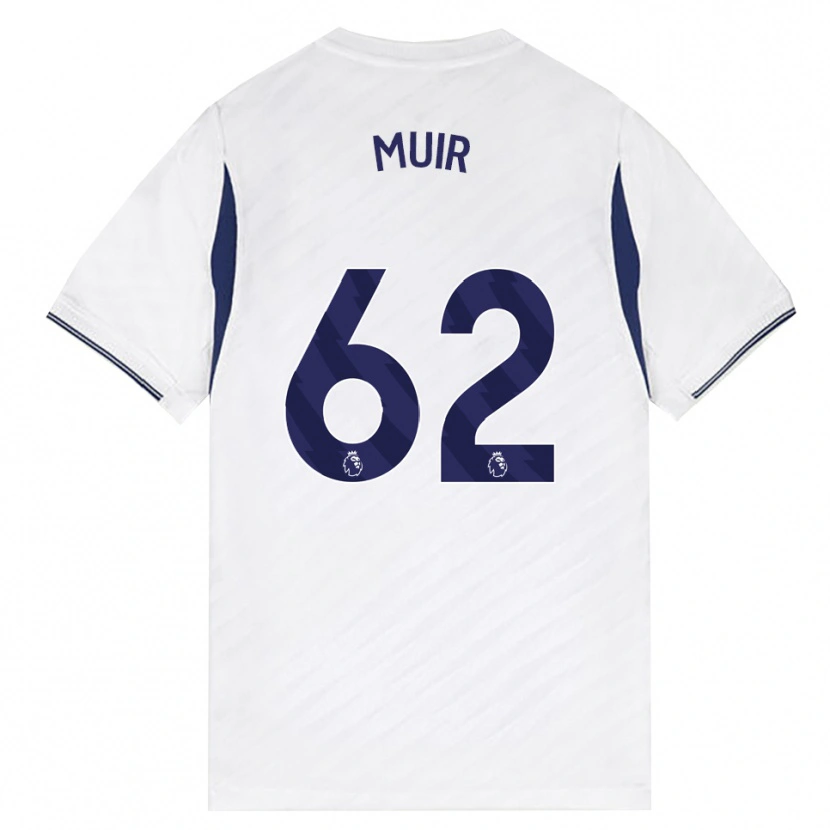 Danxen Hombre Camiseta Marqes Muir #62 Blanco Rojo Púrpura 1ª Equipación 2026/27 La Camisa México