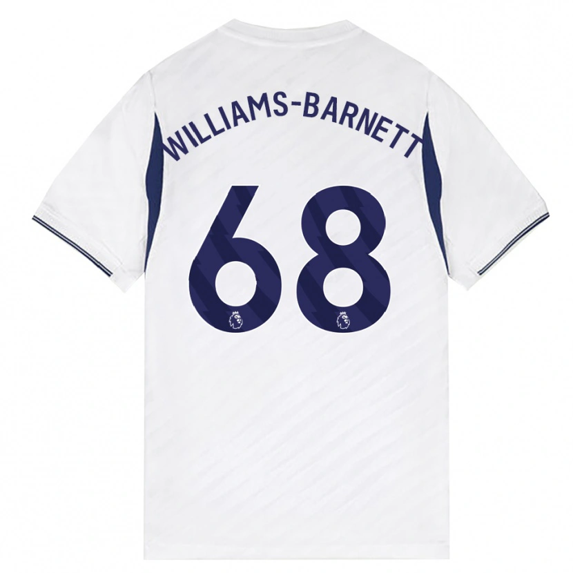 Danxen Hombre Camiseta Luca Williams-Barnett #68 Blanco Rojo Púrpura 1ª Equipación 2026/27 La Camisa México