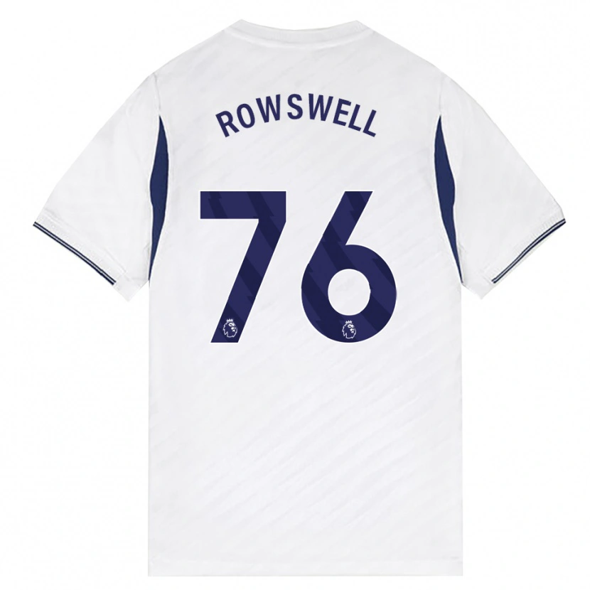 Danxen Hombre Camiseta James Rowswell #76 Blanco Rojo Púrpura 1ª Equipación 2026/27 La Camisa México