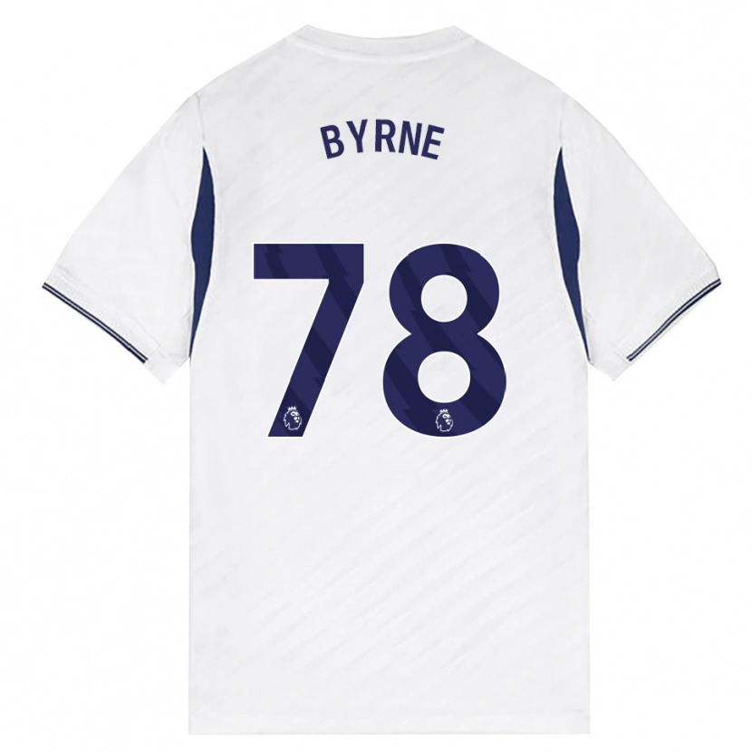 Danxen Hombre Camiseta Harry Byrne #78 Blanco Rojo Púrpura 1ª Equipación 2026/27 La Camisa México