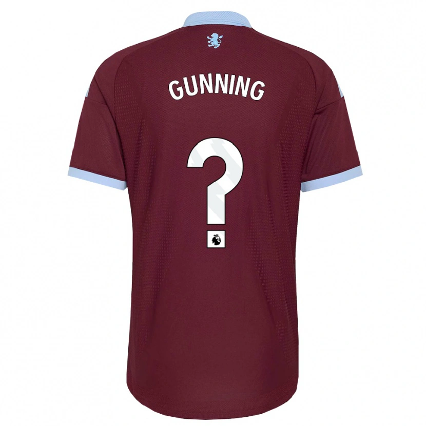 Danxen Hombre Camiseta Ashton Gunning #0 Azulaciano Borgoña 1ª Equipación 2026/27 La Camisa México