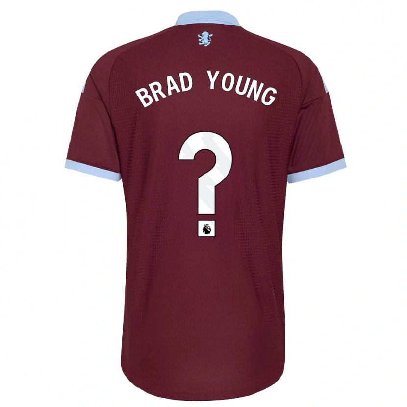 Danxen Hombre Camiseta Brad Young #0 Azulaciano Borgoña 1ª Equipación 2026/27 La Camisa México