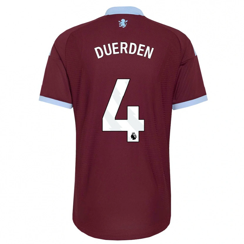 Danxen Hombre Camiseta Archie Duerden #4 Azulaciano Borgoña 1ª Equipación 2026/27 La Camisa México